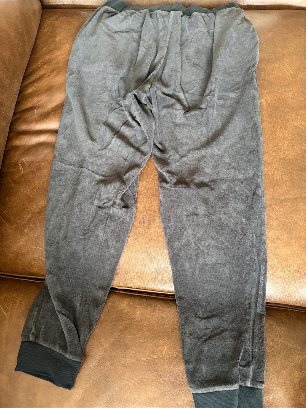 VS Velour Black Jogger Pants with Drawstring - Picture 4 of 4